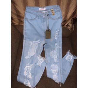 Distress Me Out Skinny Jeans